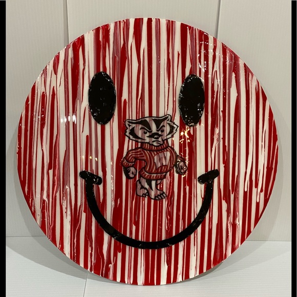 Other - Jump Around! wall decor dorm room 18in round, custom made, any color/school logo